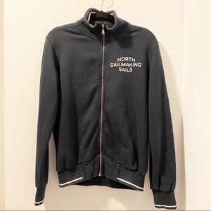 North Sails Blue Zip Up Sweatshirt